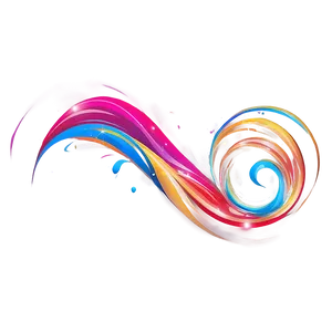 Colorful Flourish Art Png Yhe PNG Image