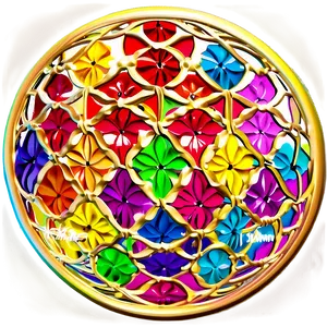 Colorful Flower Of Life Artwork Png 06252024 PNG Image