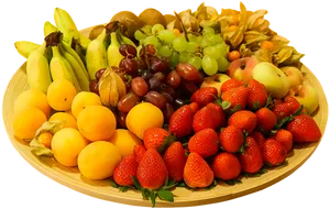 Colorful Fruit Basket Assortment PNG Image