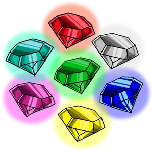 Colorful Gemstones Circle PNG Image