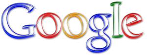 Colorful Google Logo Neon Effect PNG Image