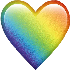 Colorful Gradient Heart Emoji PNG Image