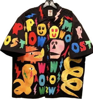 Colorful Graffiti Art Shirt PNG Image