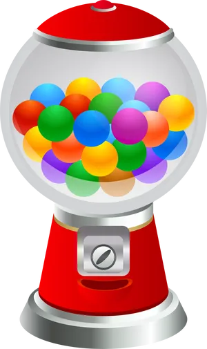 Colorful Gumball Machine Vector PNG Image