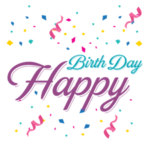 Colorful_ Happy_ Birthday_ Greeting PNG Image