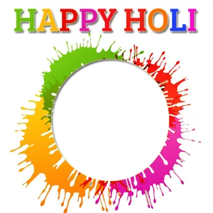 Colorful_ Happy_ Holi_ Greeting PNG Image