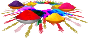 Colorful_ Holi_ Powder_ Arrangement PNG Image