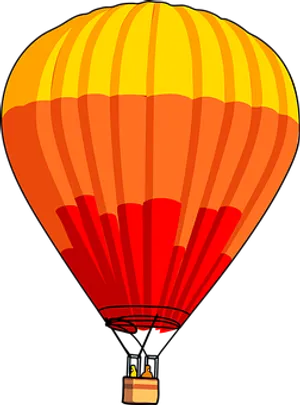 Colorful Hot Air Balloon Illustration PNG Image