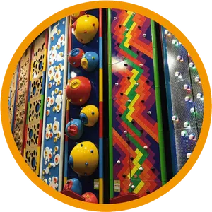 Colorful_ Indoor_ Climbing_ Walls PNG Image