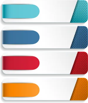 Colorful Infographic Banners Vector PNG Image