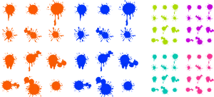 Colorful_ Ink_ Splatter_ Collection PNG Image