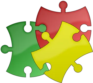 Colorful Jigsaw Puzzle Pieces PNG Image