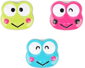 Colorful Keroppi Faces PNG Image