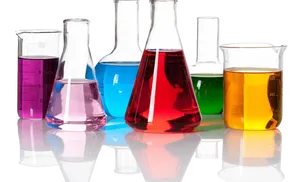 Colorful Laboratory Glassware PNG Image