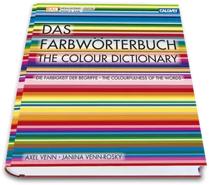 Colorful Language Dictionary Cover PNG Image