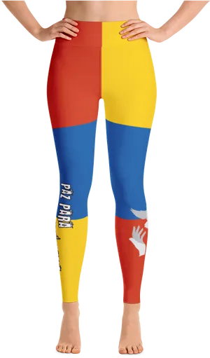 Colorful Leggings Product Showcase PNG Image