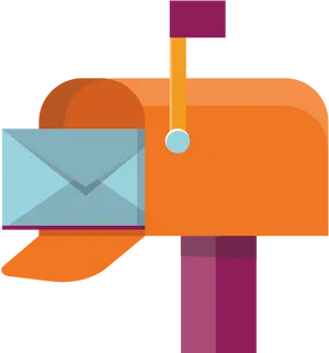 Colorful Mailbox Vector PNG Image