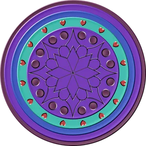 Colorful Mandala Design PNG Image