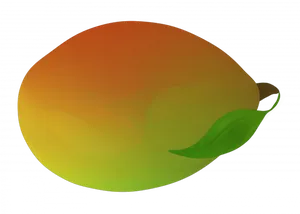 Colorful Mango Illustration PNG Image