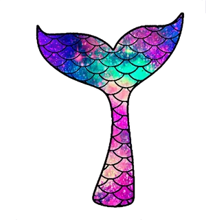 Colorful Mermaid Tail Clipart PNG Image