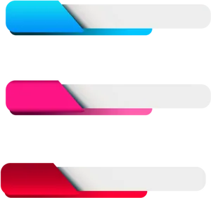 Colorful Modern Banners Design PNG Image