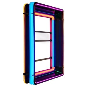 Colorful Neon Rectangle Png Bin33 PNG Image