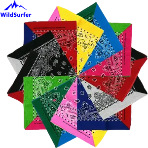 Colorful Paisley Bandanas Collection PNG Image