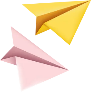 Colorful Paper Planes Illustration PNG Image