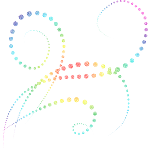 Colorful Particle Swirls PNG Image