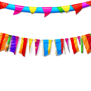 Colorful Party Streamers Png Qjg PNG Image