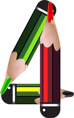 Colorful Pencils Clipart PNG Image