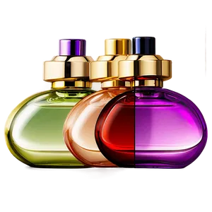 Colorful Perfume Bottle Set Png Msu51 PNG Image