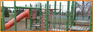 Colorful Playground Equipment PNG Image