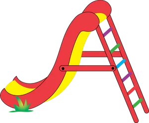 Colorful Playground Slide PNG Image