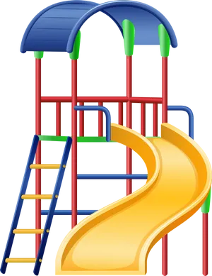 Colorful Playground Slide PNG Image