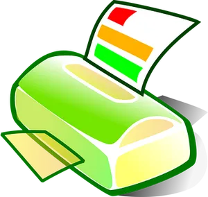 Colorful Printer Icon PNG Image