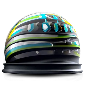 Colorful Racing Helmet Design PNG Image