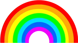Colorful Rainbow Arc Graphic PNG