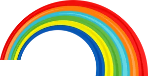 Colorful Rainbow Arc Graphic PNG