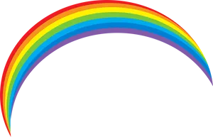 Colorful Rainbow Arc Graphic PNG Image