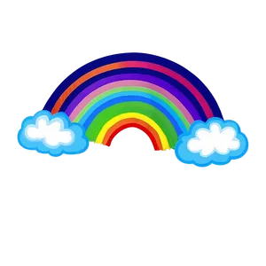 Colorful Rainbow Drawing Png Uwv31 PNG Image