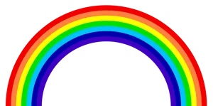 Colorful Rainbow Illustration PNG