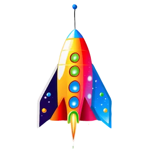 Colorful Rocketship Png Csi79 PNG Image