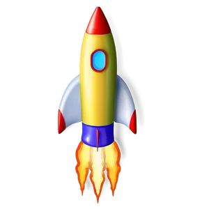 Colorful Rocketship Png Kpv77 PNG Image