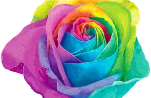 Colorful Rose Vector Art PNG Image