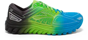 Colorful Running Shoe Side View PNG Image