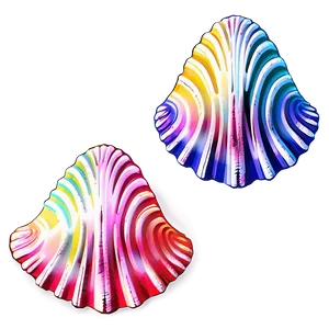 Colorful Sea Shells Png Ebt PNG Image