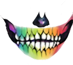 Colorful Smiling Mouth Sticker Picsart PNG Image