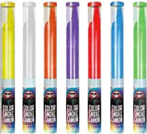 Colorful Smoke Flares Collection PNG Image