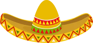 Colorful Sombrero Vector Illustration PNG Image